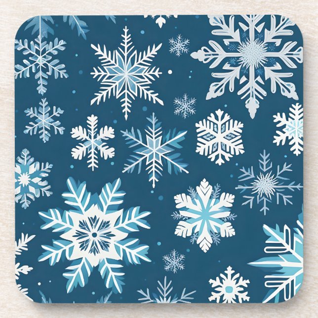 snowflake crystals coaster (Front)