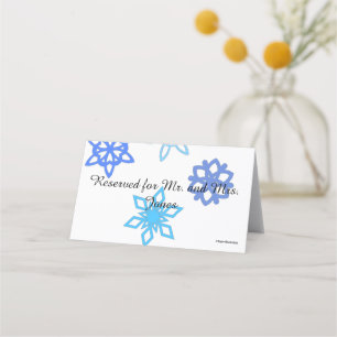 Snowflake Customizable Table/Place Card Holder