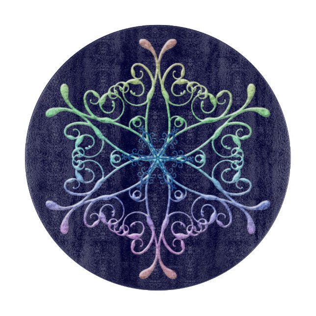 Snowflake Cutting Board (Front)