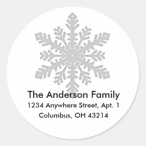 Snowflake D2 Return Address Labels