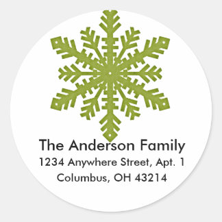 Snowflake D3 Return Address Labels