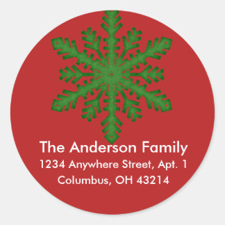 Snowflake D4b Return Address Labels