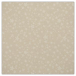 Snowflake Dance Hand-drawn Neutral Fabric