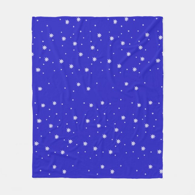 Snowflake Dance Pattern   Fleece Blanket (Front)