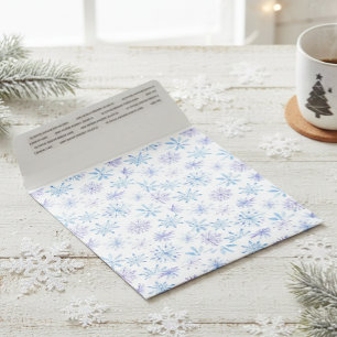 Snowflake Design Christmas Winter Holiday Envelope Mailers