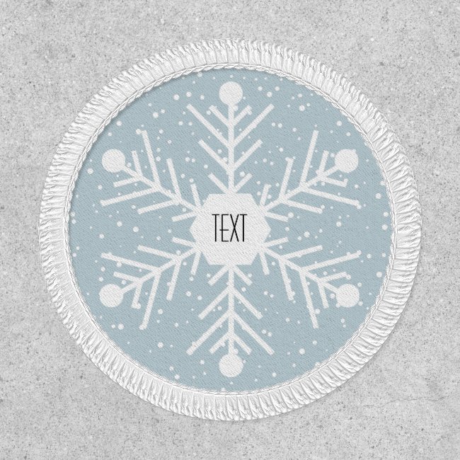 Snowflake Design Patch