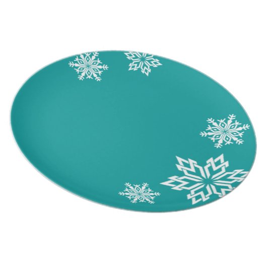 Snowflake Designer Plate (Right Side)