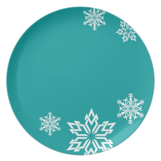 Snowflake Designer Plate (Front)