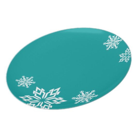 Snowflake Designer Plate (Left Side)