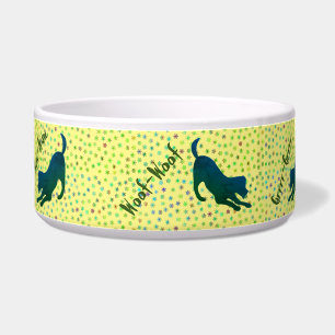 Snowflake Doggy -Green Pet Bowl