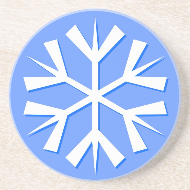 Snowflake Drink Coaster (Front)