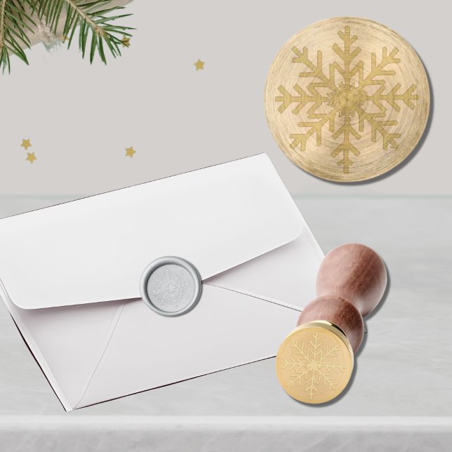 Snowflake Elegant Holiday Embellishment Wax Seal Stamp (Creator Uploaded)