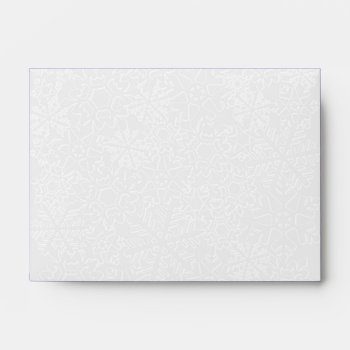 Snowflake Envelope-a6 Envelope by mjakubo434 at Zazzle