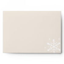 Snowflake Envelope | Blush Pink Winter Envelopes