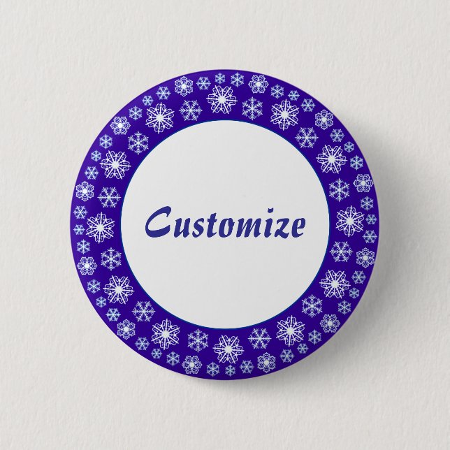 Snowflake factory Template Button (Front)