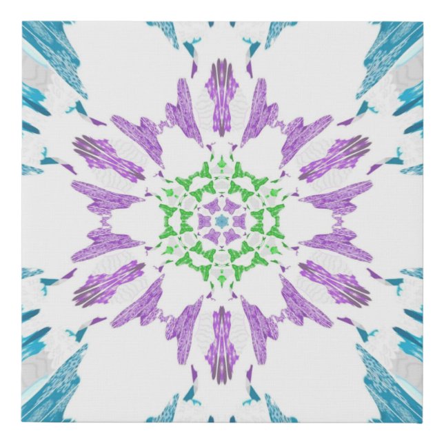 snowflake  faux canvas print (Front)