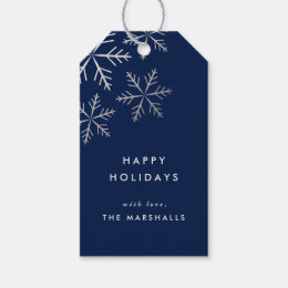 snowflake gift tag