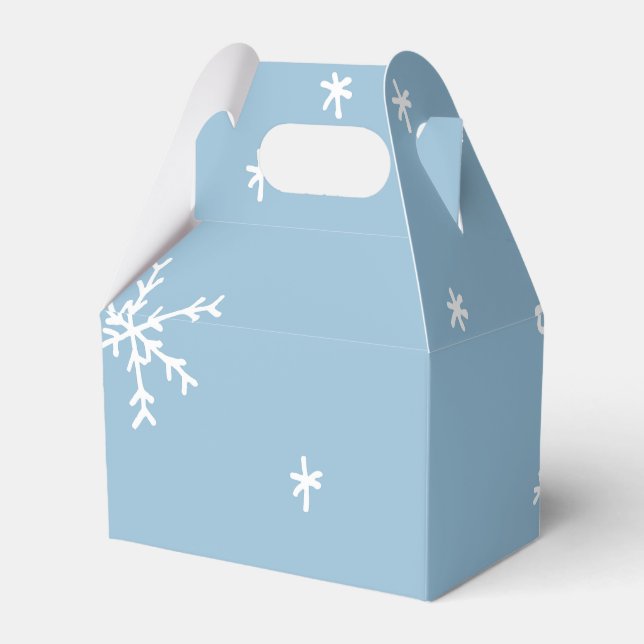 Snowflake Favor Boxes (Front Side)