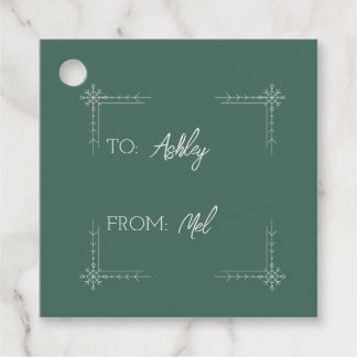 Snowflake Favor Tags
