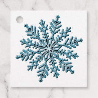 Snowflake Favor Tags