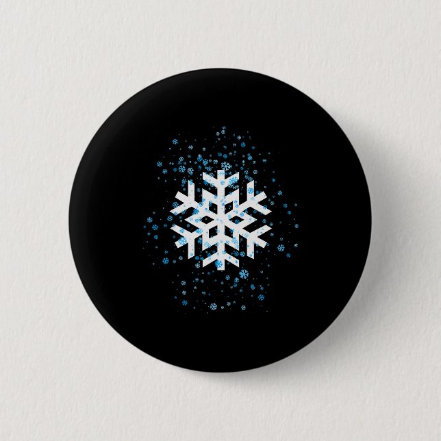 Snowflake For Women  Button (Front)