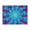 Snowflake Fractal Aqua Blue