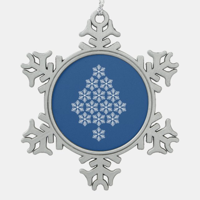 Snowflake Frame Custom Photo Ornament (Front)