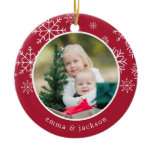 Snowflake Frame | Photo Ceramic Ornament Snowflake Frame | Photo Ceramic Ornament