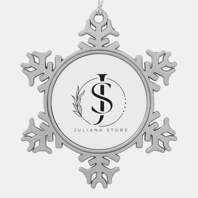 Snowflake Framed Ornament (Front)