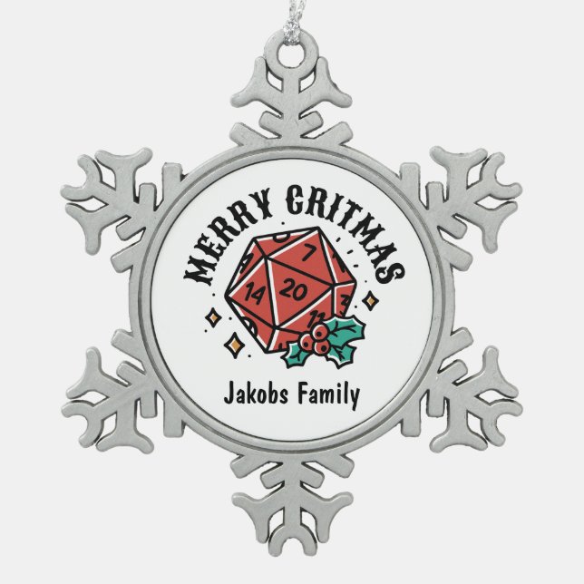 Snowflake Framed Ornament (Front)