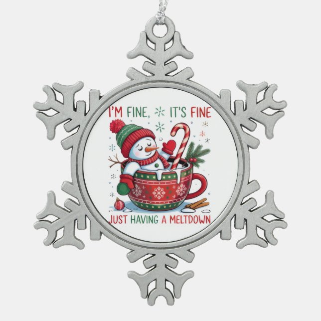 Snowflake Framed Ornament (Front)