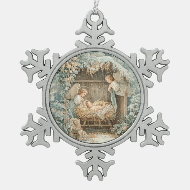 Snowflake Framed Ornament (Front)