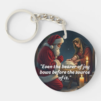 Snowflake Framed Ornament Keychain