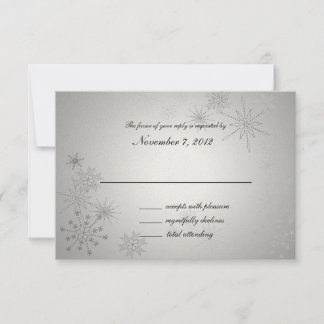 Snowflake Gems Silver Wedding Response