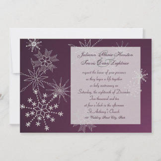 Snowflake Gems/ Wedding Invitation