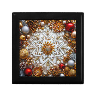 Snowflake Gift Box For Christmas Ornament Package