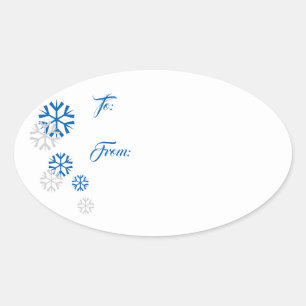 Snowflake Gift Tag Stickers