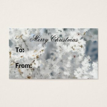 Snowflake Gift Tags by ChristyWyoming at Zazzle