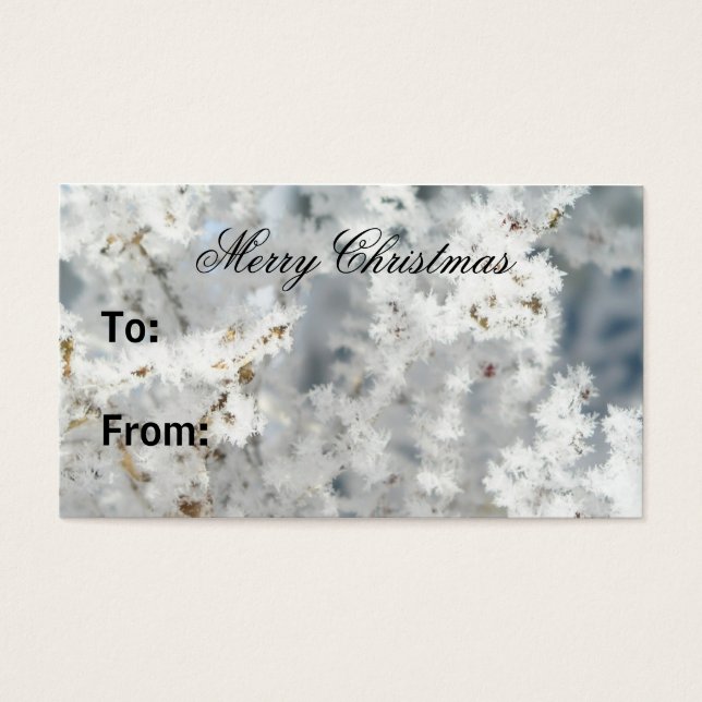 Snowflake Gift Tags (Front)