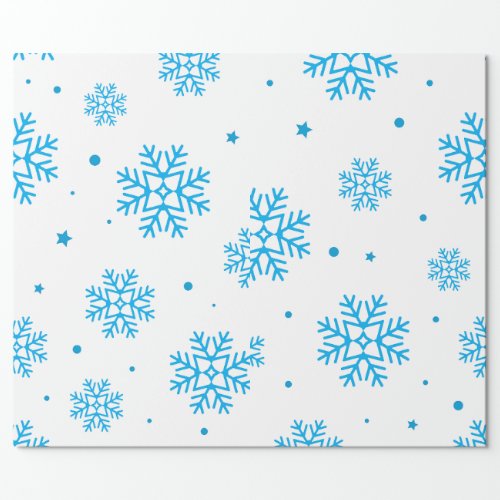 snowflake gift wrapping paper 
