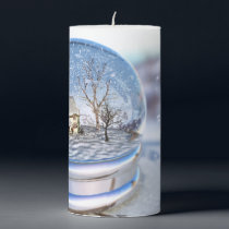 Snowflake Globe Candle