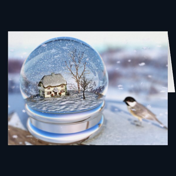 Snowflake Globe Card