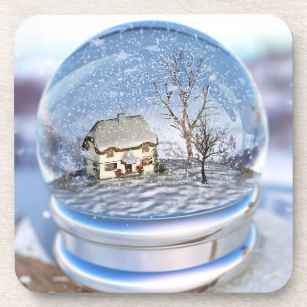 Snowflake Globe Cork Coasters
