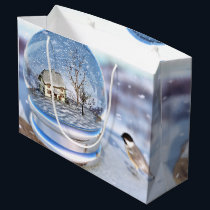 Snowflake Globe Gift Bag