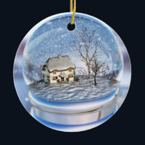 Snowflake Globe Ornament