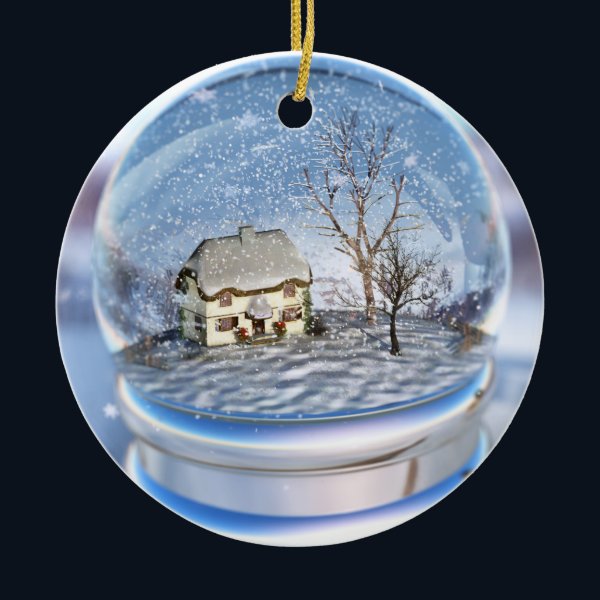 Snowflake Globe Ornament