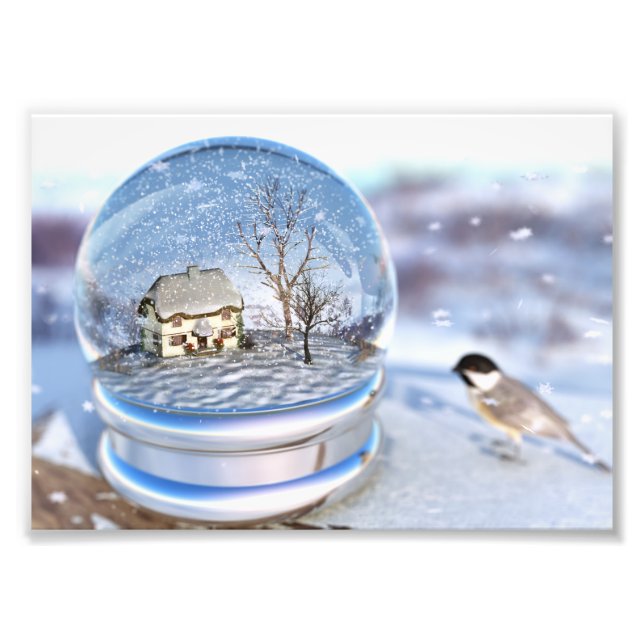 Snowflake Globe Photo Print (Front)
