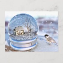 Snowflake Globe Postcard