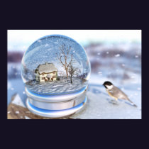 Snowflake Globe Print