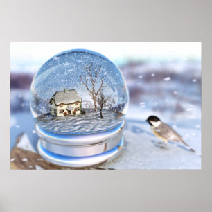 Snowflake Globe Print